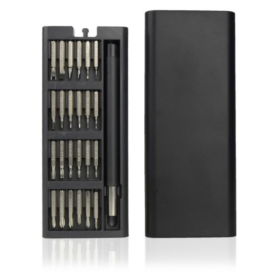 Набір викруток 24 біти Voyager Charlotte, в футлярі чорний - V0074-03