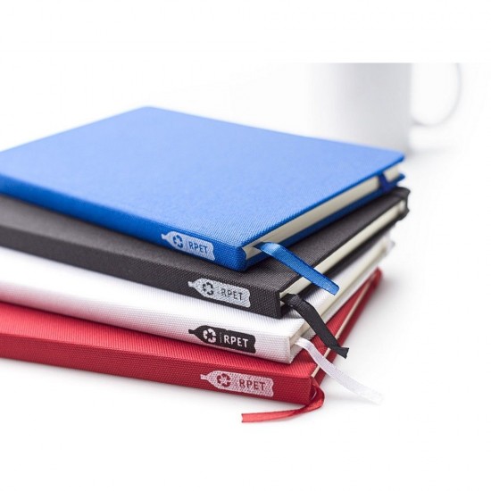 Блокнот в лінію А5 Voyager RPET, тверда окладинка чорний - V0095-03