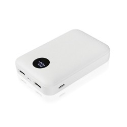 Повербанк 10000 mAh Voyager Air Gifts, цифровий індикатор білий - V0133-02