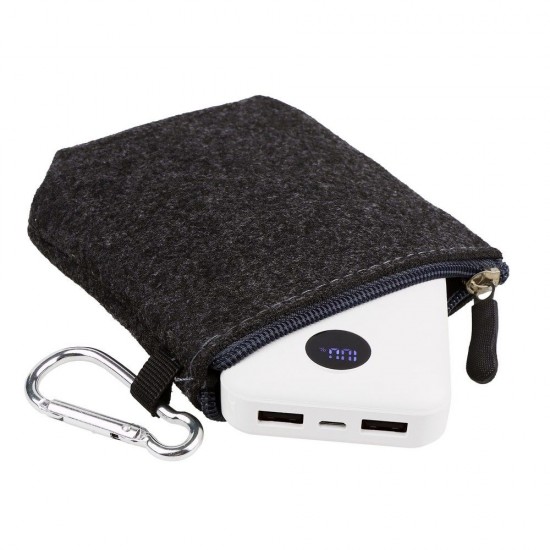 Повербанк 10000 mAh Voyager Air Gifts, цифровий індикатор білий - V0133-02