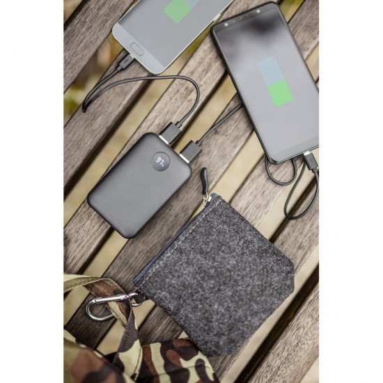 Повербанк 10000 mAh Voyager Air Gifts, цифровий індикатор білий - V0133-02