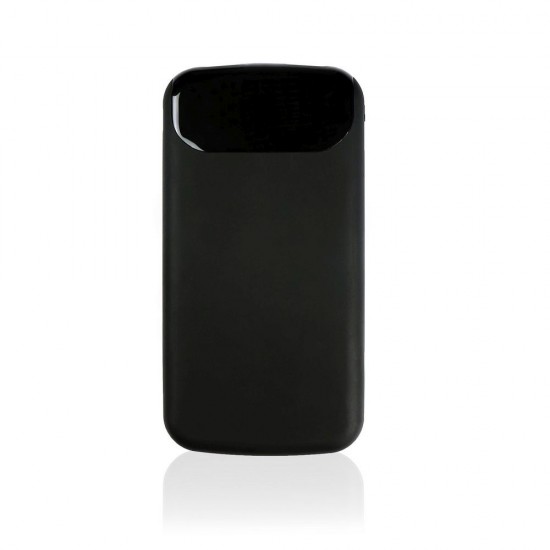 Повербанк 8000 mAh Voyager Mauro Conti, бездротова зарядка 5W, цифровий індикатор чорний - V0134-03