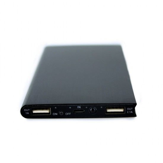 Повербанк 8000 mAh Voyager Mauro Conti, LED підсвічування, світлодіодний індикатор чорний - V0168-03