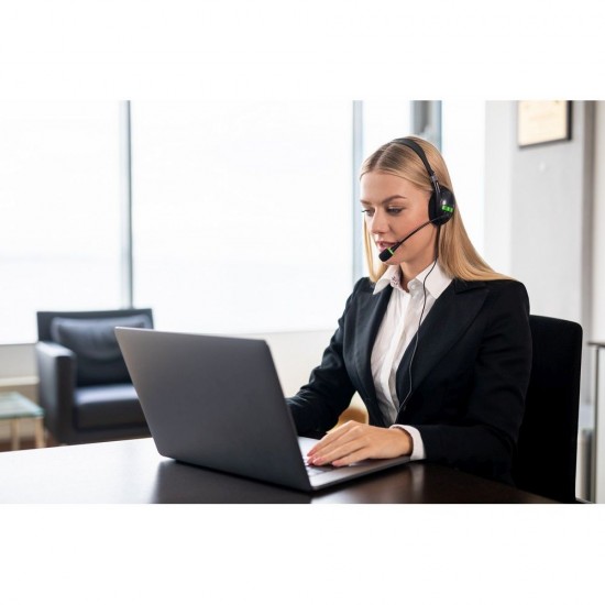 Навушники з мікрофоном Voyager Kaur чорний - V0169-03