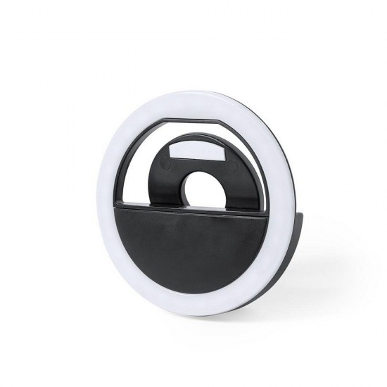 Селфі-лампа світлодіодна кільцева для телефона Voyager чорний - V0197-03