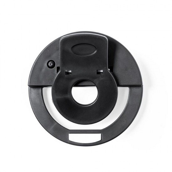 Селфі-лампа світлодіодна кільцева для телефона Voyager чорний - V0197-03