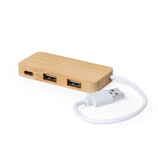 USB-концентратор 2.0 світло-коричневий - V0199-18