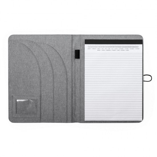 Папка для документів А4 Voyager RPET з блокнотом сірий - V0235-19