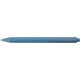 Блокнот А5 на спіралі з пшеничної соломи з ручкою, в лінію синій - V0238-11