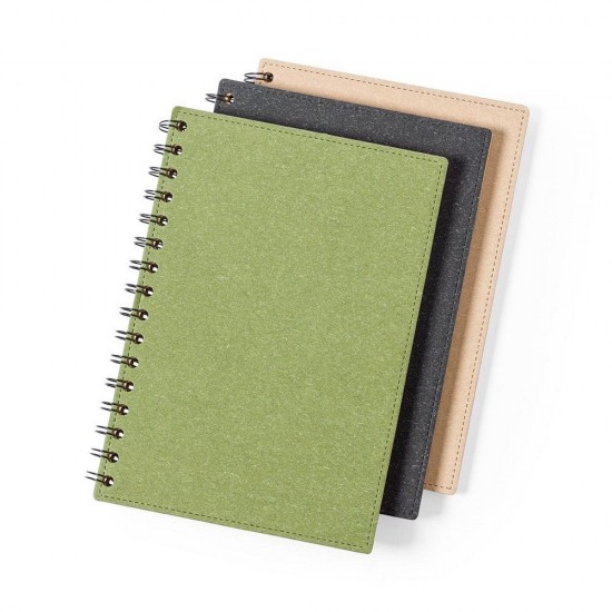 Блокнот в лінію на спіралі А5 Voyager, тверда обкладинка бежевий - V0260-00