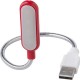Світильник для комп'ютера USB, 3 LED діода, гнучка рука червоний - V0288-05