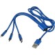 Зарядний кабель синій - V0323-11