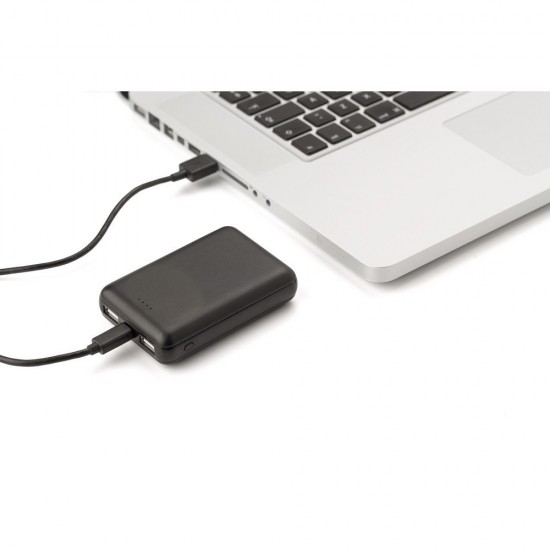 Повербанк 10000 mAh Voyager, світлодіодний індикатор чорний - V0332-03