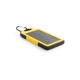 Водонепроникний повербанк 4000 mAh, сонячний зарядний пристрій жовтий - V0354-08