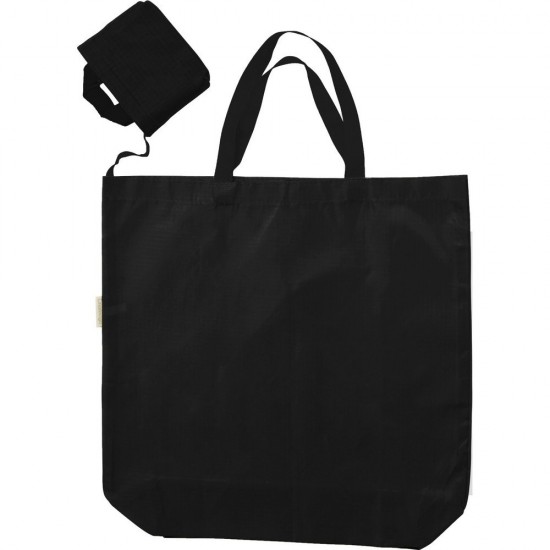 Складна сумка для покупок з чохлом чорний - V0401-03