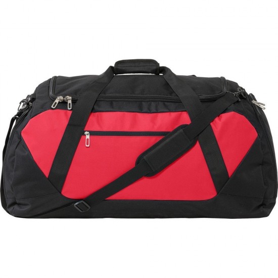 Спортивна дорожня сумка чорно-червоний - V0425-53