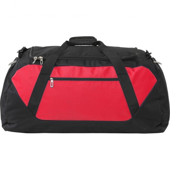 Спортивна дорожня сумка чорно-червоний - V0425-53