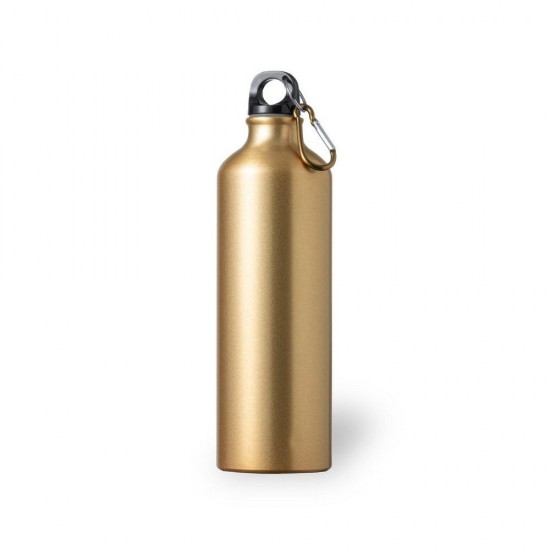 Пляшка для води спортивна 800 мл з карабіном золотистий - V0456-24