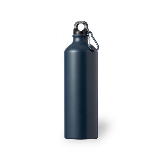 Пляшка для води спортивна 800 мл з карабіном темно-синій - V0456-27