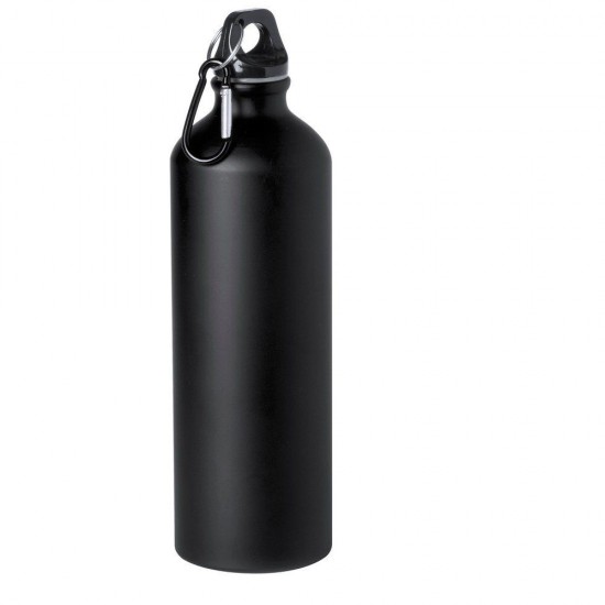 Пляшка для води Voyager, алюмінієва, 800 мл чорний - V0456-03