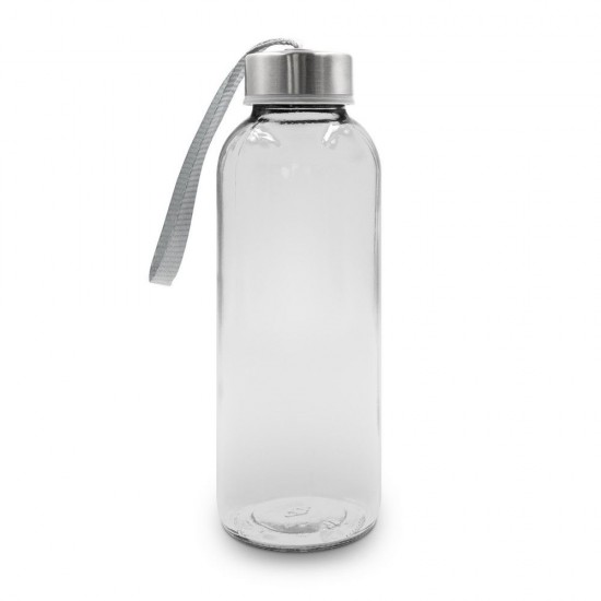 Пляшка для води Bob 420 мл скляна в чохлі фіолетовий - V0462-13