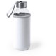 Пляшка для води Voyager, скляна, з мішечком, 420 мл білий - V0462-02