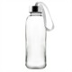 Пляшка для води Voyager, скляна, з мішечком, 420 мл білий - V0462-02