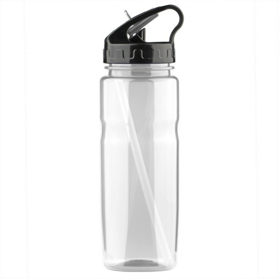 Пляшка для води 650 мл тританова Voyager, з трубочкою прозорий - V0469-00