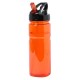 Пляшка для води Voyager, тританова, з трубочкою, 650 мл помаранчевий - V0469-07