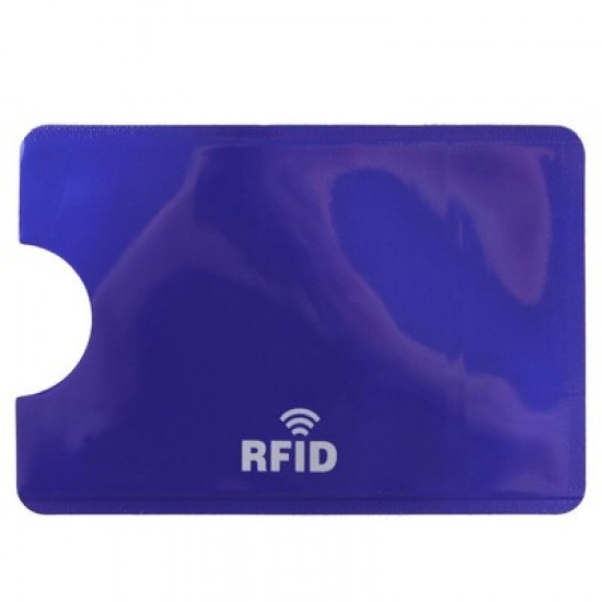 Картхолдер з RFID захистом синій - V0486-04