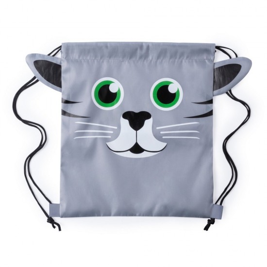 Рюкзак-мішок дитячий Voyager Animal сірий - V0522-19