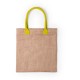 Еко-сумка для покупок з джута жовтий - V0533-08
