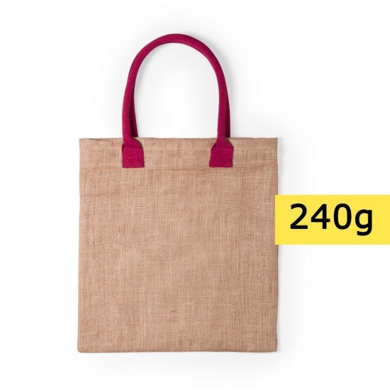 Еко-сумка для покупок з джута фіолетовий - V0533-13