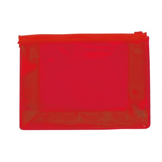 Косметичка прозора Voyager червоний - V0543-05 Косметичка прозора Voyager червоний - V0543-05