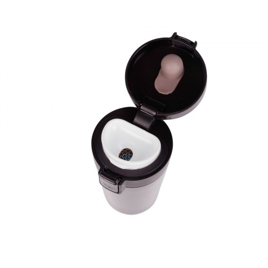 Термокружка 250 мл сталева з фільтром Voyager Laura, вакуумна чорний - V0552-03 Термокружка 250 мл сталева з фільтром Voyager Laura, вакуумна чорний - V0552-03