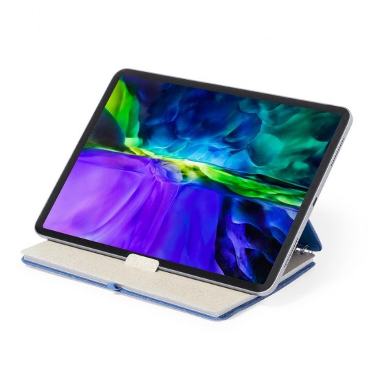 Блокнот-органайзер в лінію на спіралі А5 Voyager RPET, тверда обкладинка синій - V0594-11