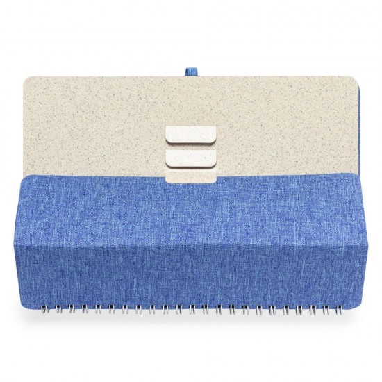 Блокнот-органайзер в лінію на спіралі А5 Voyager RPET, тверда обкладинка синій - V0594-11