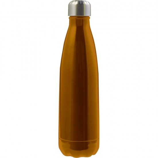 Пляшка для води 650 мл одностіннаr, нержавіюча сталь помаранчевий - V0654-07