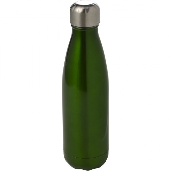 Пляшка для води 650 мл одностіннаr, нержавіюча сталь зелений - V0654-06