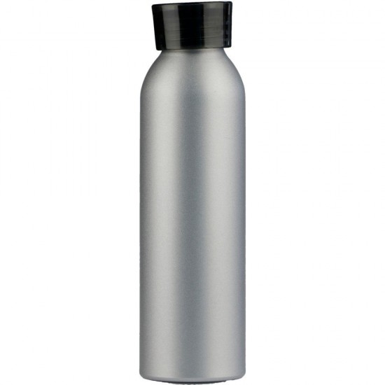 Пляшка для води Voyager, алюмінієва, 650 мл чорний - V0692-03