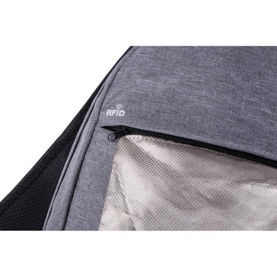 15-дюймовий рюкзак для ноутбука, захист RFID сірий - V0709-19