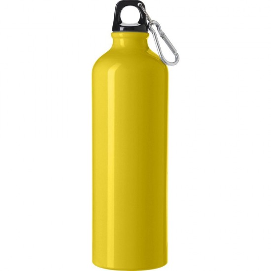 Пляшка для води спортивна 750 мл з карабіном жовтий - V0744-08