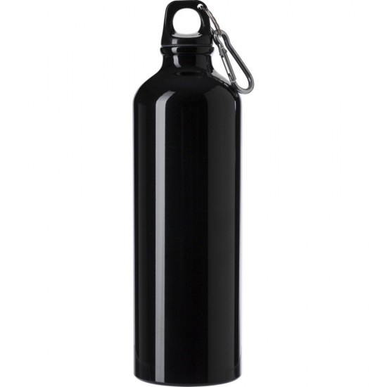Пляшка для води Voyager, алюмінієва, 750 мл чорний - V0744-03