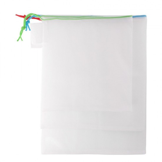 Мішечок-сітка для продуктів Voyager Steven rPET, 3 шт білий - V0783-02