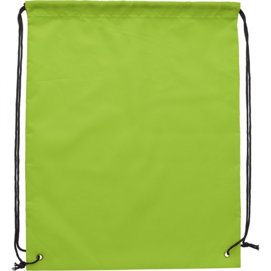 rPET сумка на шнурку зелений лайм - V0830-09