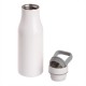 Термопляшка Mauro Conti, 475 мл, з ручкою та металевим кільцем, чашка з контейнером білий - V0850-02