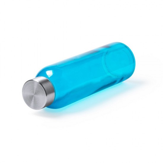 Пляшка для води 500 мл скляна Voyager синій - V0855-11 Пляшка для води 500 мл скляна Voyager синій - V0855-11