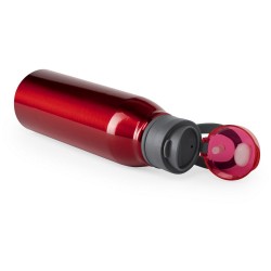 Пляшка для води 700 мл алюмінієва Voyager, з карабіном червоний - V0869-05