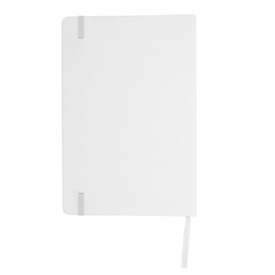 Блокнот в лінію з магнітом А5 Voyager Aurora, тверда обкладинка білий - V0908-02