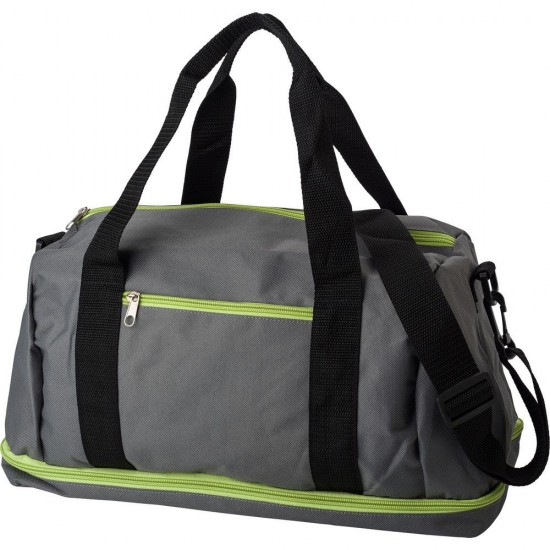 Дорожня спортивна сумка зелений/сірий - V0961-06